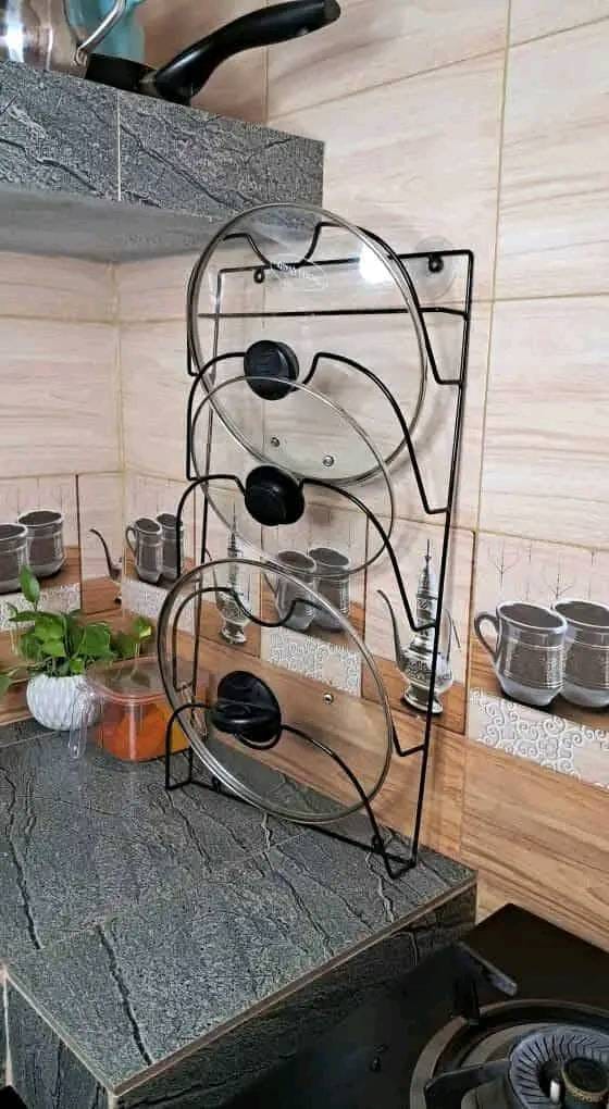 5-Tier Pot Lid Organizer Stand - Image 2